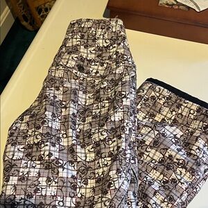 Orage Black and White Patterned ski pants